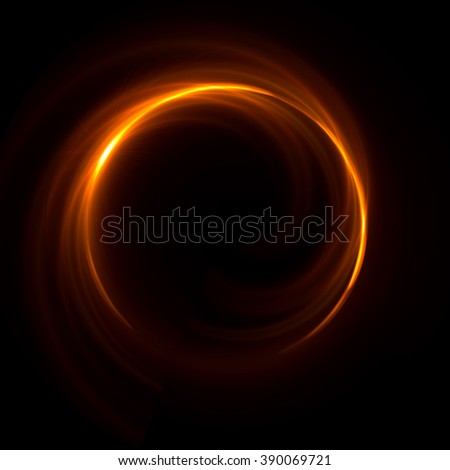 Abstract ring background with luminous swirling backdrop.  Glowing spiral. The energy flow tunnel. 
shine round frame with light circles  light effect. glowing cover. Space for your message. Royalty-Free Stock Photo #390069721