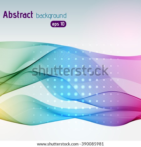 Abstract technology background with stripes. Vector illustration.