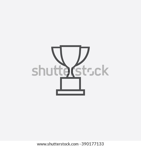 line trophy Icon Royalty-Free Stock Photo #390177133