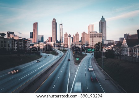 Atlanta morning skyline, Georgia, USA