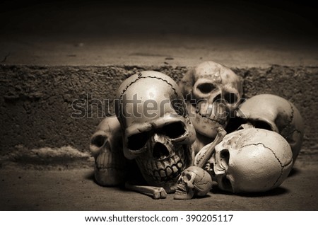halloween skull on dark background idea for halloween and other horror purposes