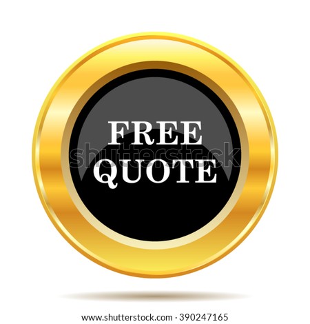 Free quote icon. Internet button on white background. EPS10 vector.
