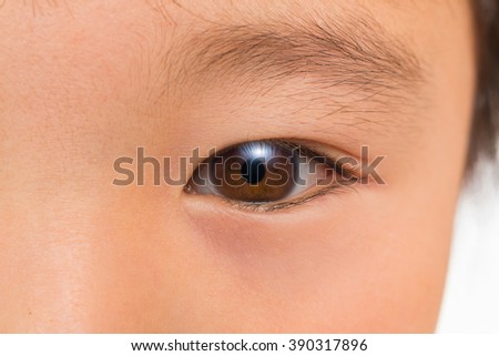 Pure eyes of the child