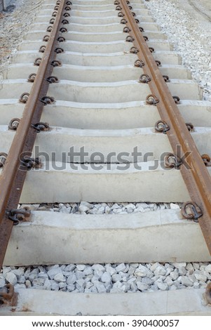 Railroad tracks , Vertical picture