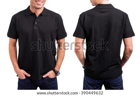 Man's black T- shirt  Royalty-Free Stock Photo #390449632