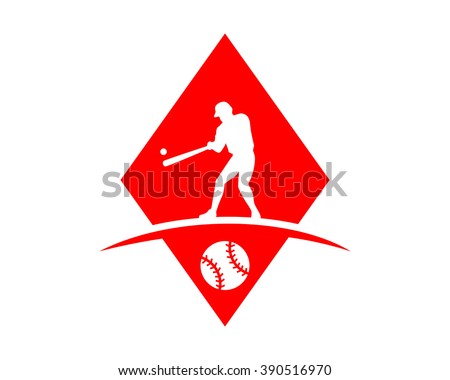 baseball red ace diamond image icon