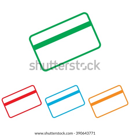 Credit card symbol for download. icons for video, mobile apps, Web sites and print projects.