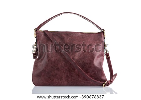 Modern leather handbag