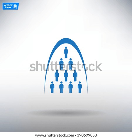 Group of people sign icon