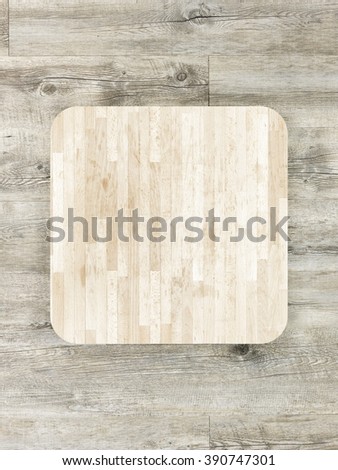 A studio image of a wooden desktop