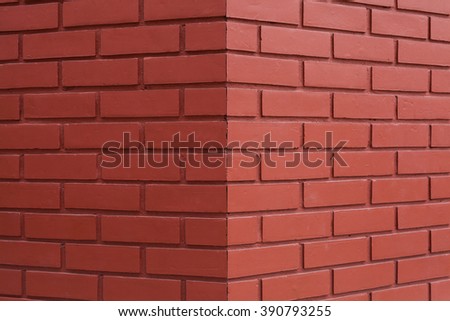 corner crimson brick wall texture