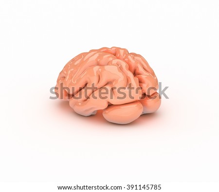 Brain icon isolated on white background, side view
