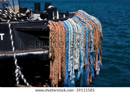 ship and ropes