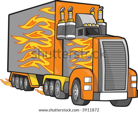 Giant Truck Vector Illustration