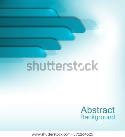 Illustration Abstract Shiny Blue Background, Trendy Business Card - raster