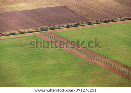 rural area in the Kyffhaeuser region in Thuringia, Germany