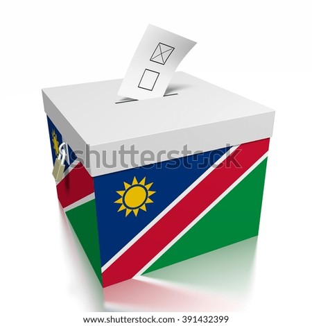 3D ballot box - great for topics like presidential/ parliamentary election in Namibia.