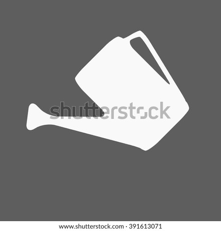 The watering can icon. Irrigation symbol. Flat Vector illustration