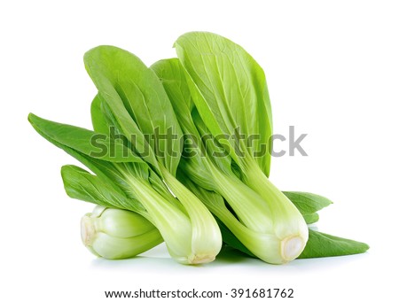 Bok choy vegetable isolated on the white background. Royalty-Free Stock Photo #391681762
