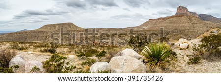 Guadalupe Mountains Texas Royalty-Free Stock Photo #391735426