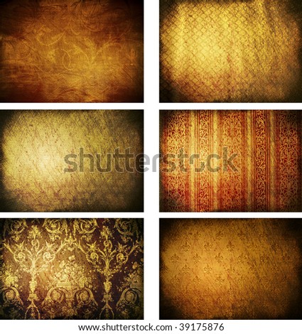 collection of grunge vintage background textures (more in my gallery)