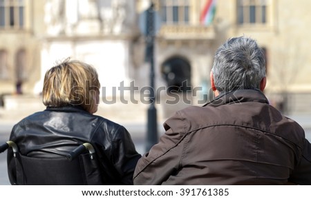 photo of a senior couple visiting Budapest
