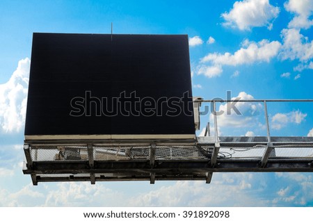 metal black billboard