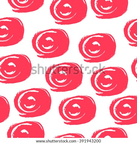Decorative pattern with abstract  circles. Vector seamless texture.For printing on packaging, textiles, paper and other materials