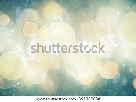 abstract blurred of blue and silver glittering shine bulbs lights background:blur of Christmas wallpaper decorations concept.holiday festival backdrop:sparkle circle lit celebrations display.