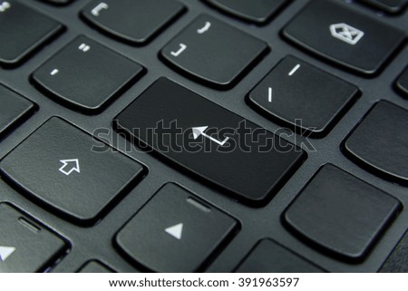 Close-up the Enter symbol and have Charcoal color button isolate black keyboard