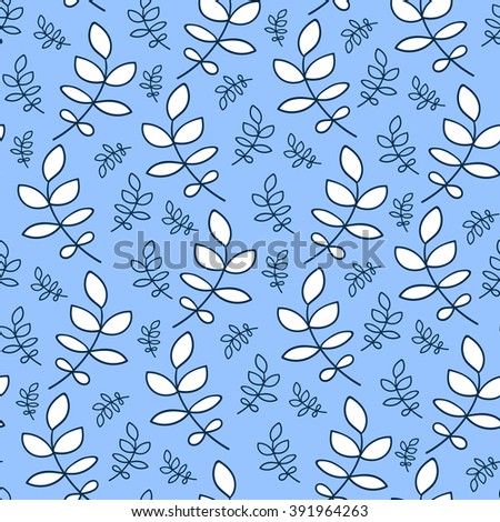 Seamless endless botanical pattern. Background,wallpaper, pattern fills, print fabric and so on