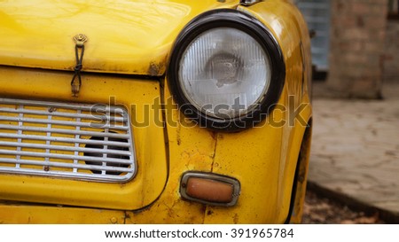 Light of old model car