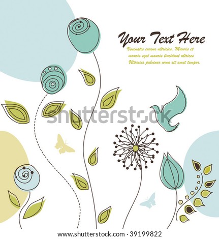 Nature Background with Flowers