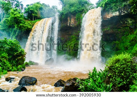 Iguazu Falls, the largest waterfalls, this picture was taken at Argentine side