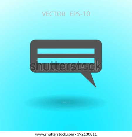 Flat  icon of a communication