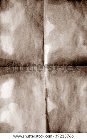 image of old wrinkled blank for background