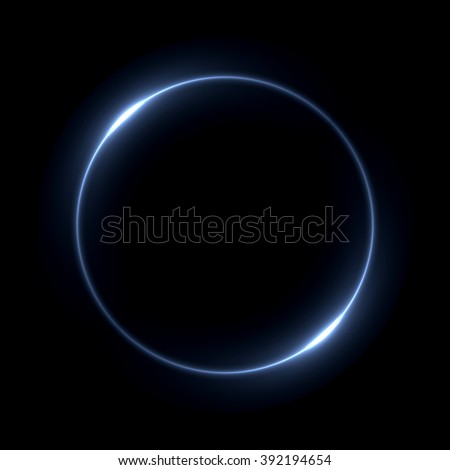 Abstract ring background with luminous swirling backdrop. Glowing spiral. The energy flow tunnel. shine round frame with light circles light effect. glowing cover. Space for your message. Royalty-Free Stock Photo #392194654