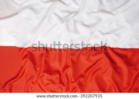 National flag of Poland for a background
