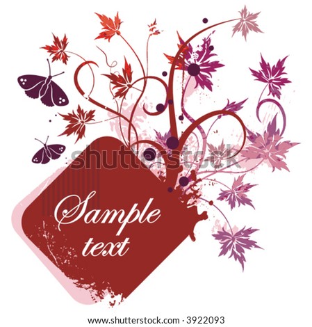 Floral vector frame series. Add your text inside.
