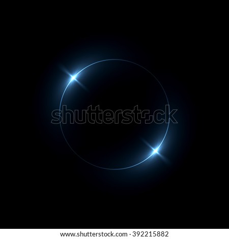 Abstract ring background with luminous swirling backdrop. Glowing spiral. The energy flow tunnel. shine round frame with light circles light effect. glowing cover. Space for your message. Royalty-Free Stock Photo #392215882