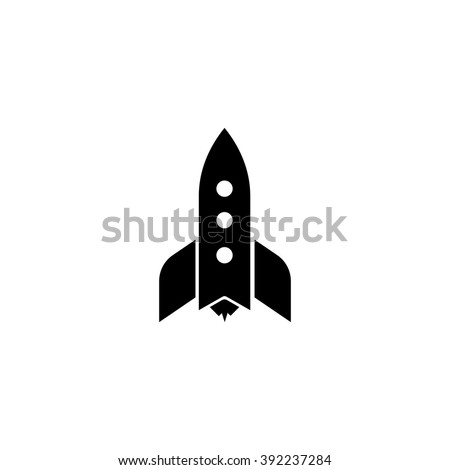 Rocket icon. Simple illustration.