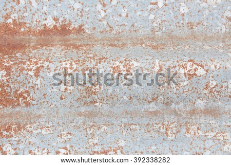 Rusty old corrugated metal sheets.