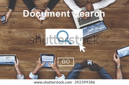 Document Search File Browse Look Concept