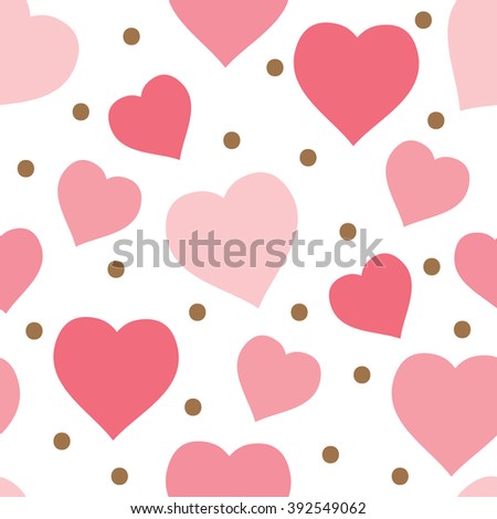 valentine pattern with heart shape design 