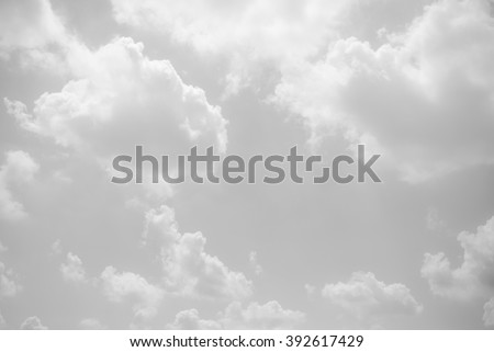 black and white clouds and sky Royalty-Free Stock Photo #392617429