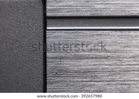 Macro view of a brushed metal surface.