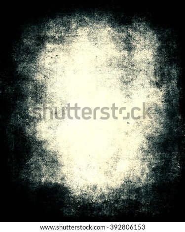 Abstract  Grunge Texture Background With Black Frame And Faded Central Area For Your Text Or Picture
