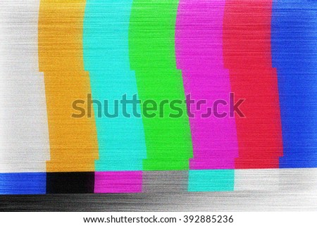 Test Screen Glitch Texture Royalty-Free Stock Photo #392885236