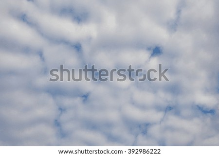 Massive altocumulus cloud