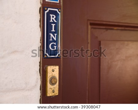 Classical style door entry bell to ring